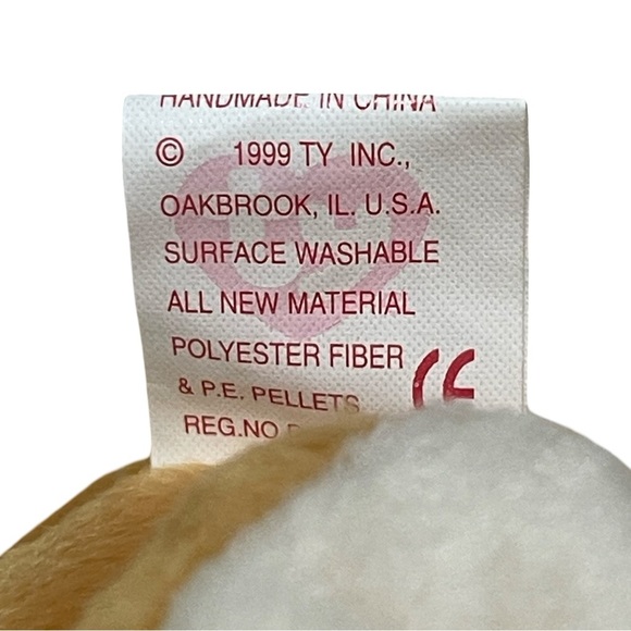 TY Beanie Baby HOPE Praying Bear Plush Stuffed Bear 1999 (4213) - Picture 5 of 5